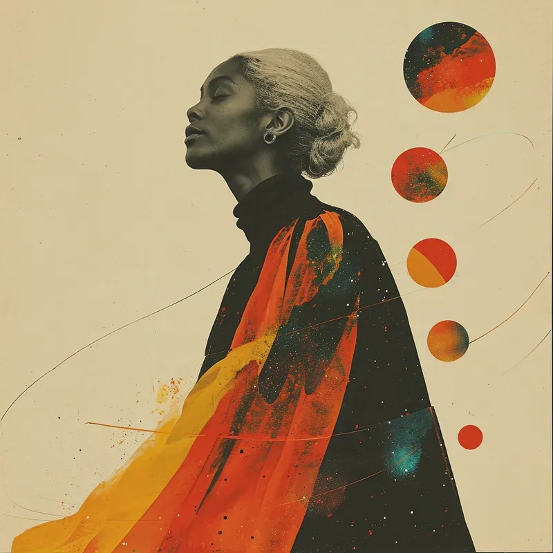 Retro Futuristic Fashion Collages
