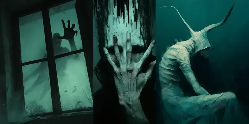 Mysterious Creepy Horror Art generated by undefined