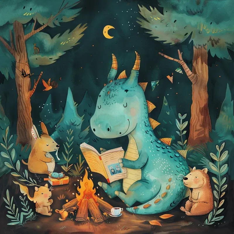 Adorable Kids Storybooks Illustrations