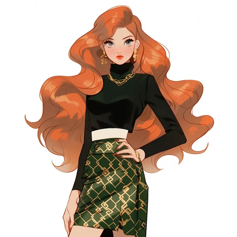 Retro Fashion Anime Characters