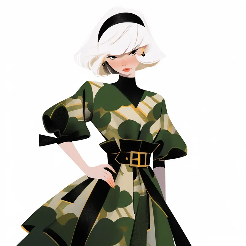 Retro Fashion Anime Characters