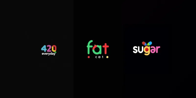 Modern Colored Text Logos generated by undefined