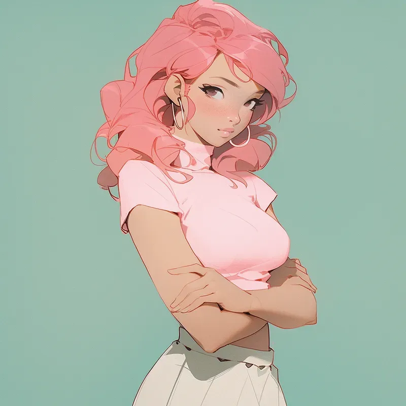 Stylish Pastel Anime Girls