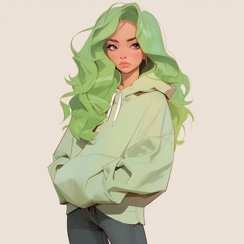 Stylish Pastel Anime Girls