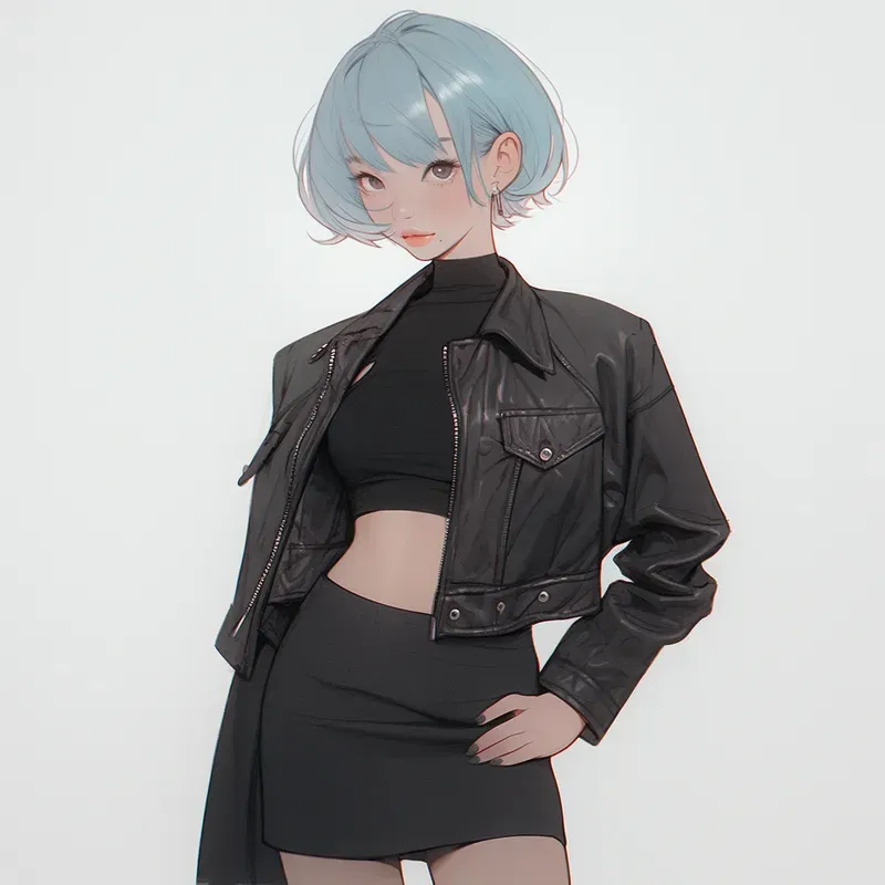 Stylish Pastel Anime Girls