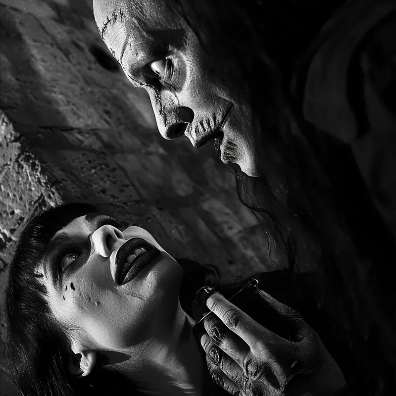 Vintage Cinematic Horror Stills