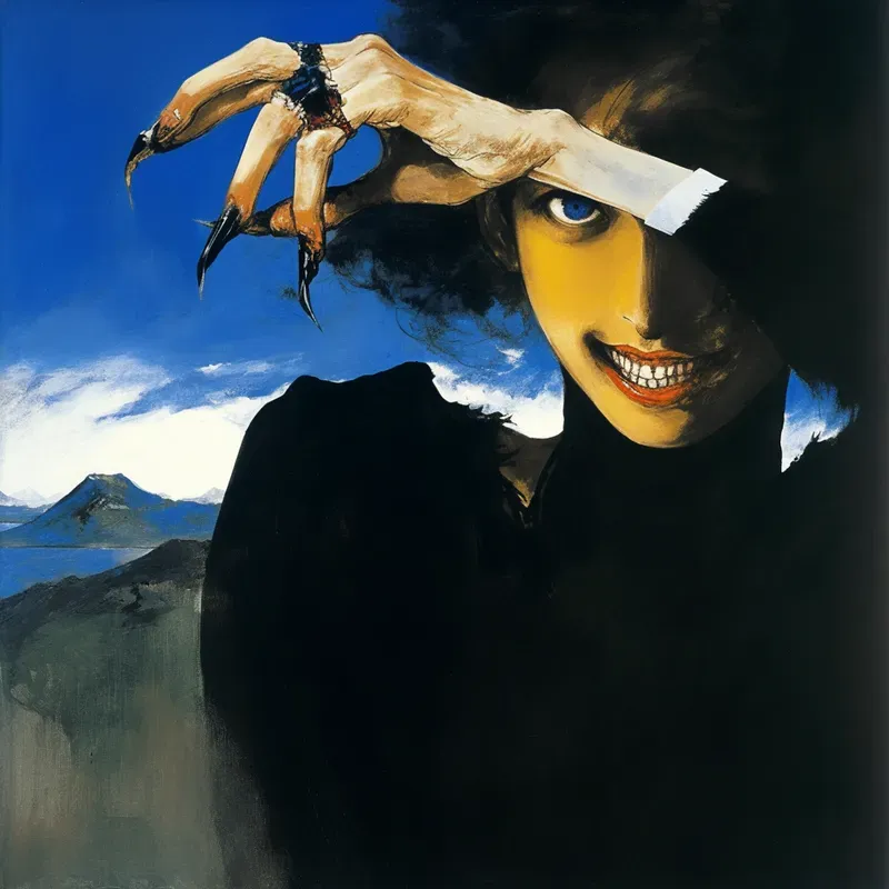 Dark Art Abstract Horror Paintings