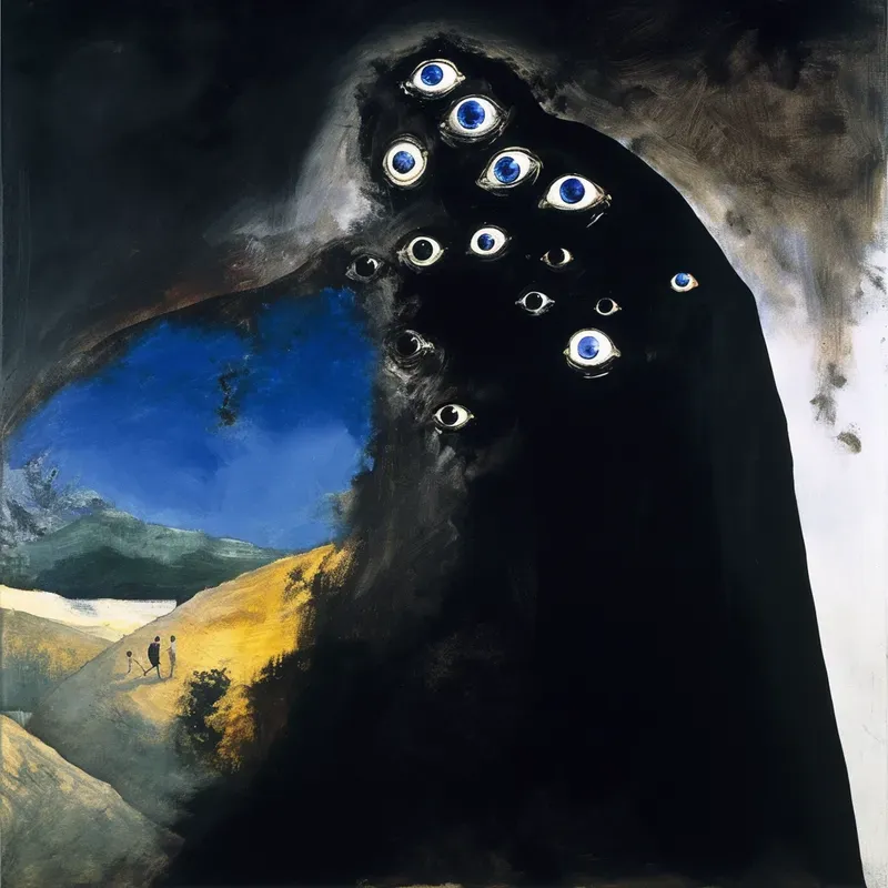 Dark Art Abstract Horror Paintings