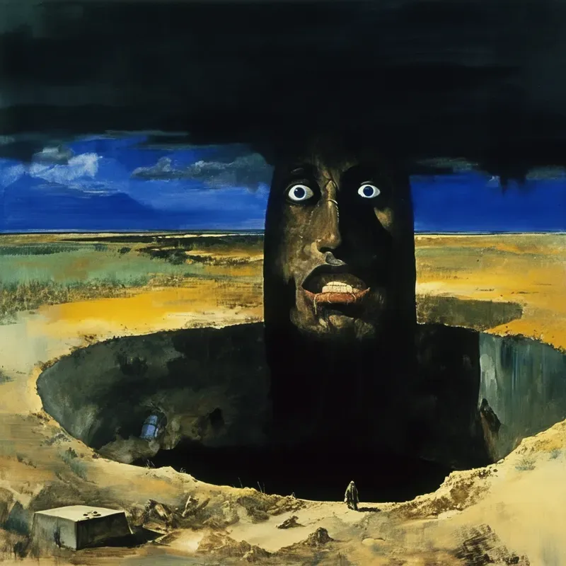 Dark Art Abstract Horror Paintings