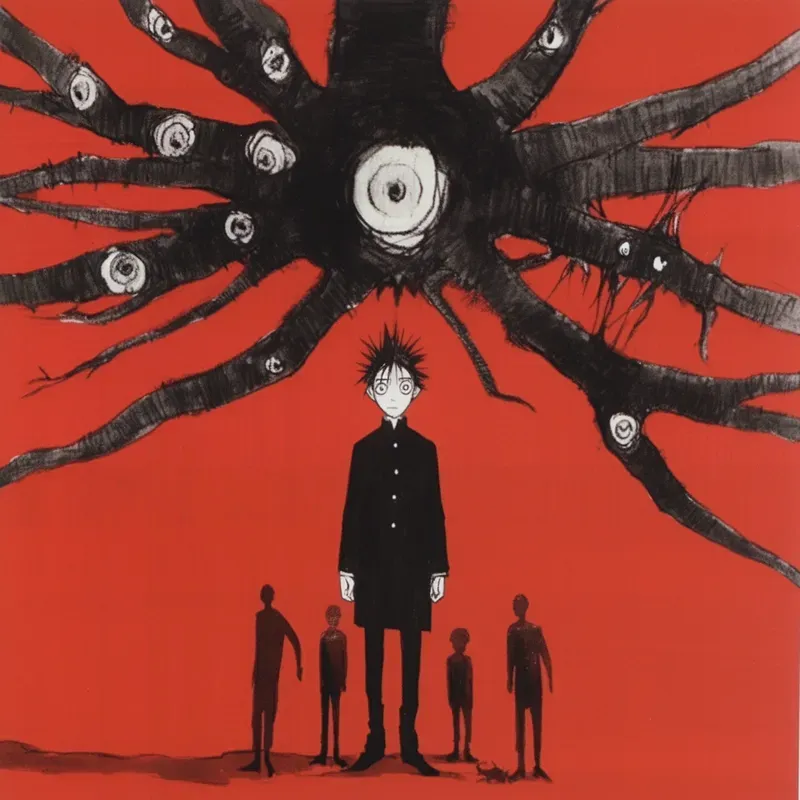 Creepy Anime Manga Cartoon Horror Art