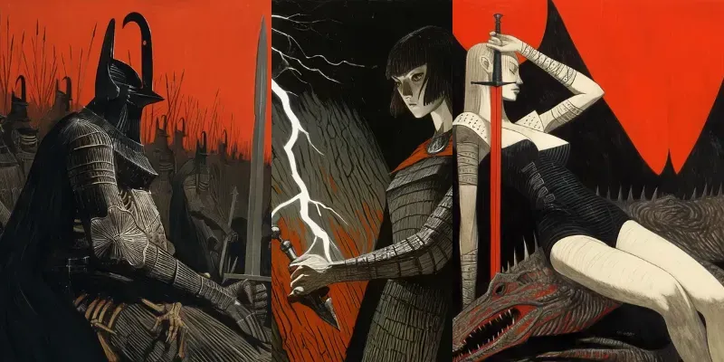 Dark Souls Retro Fantasy Art generated by undefined
