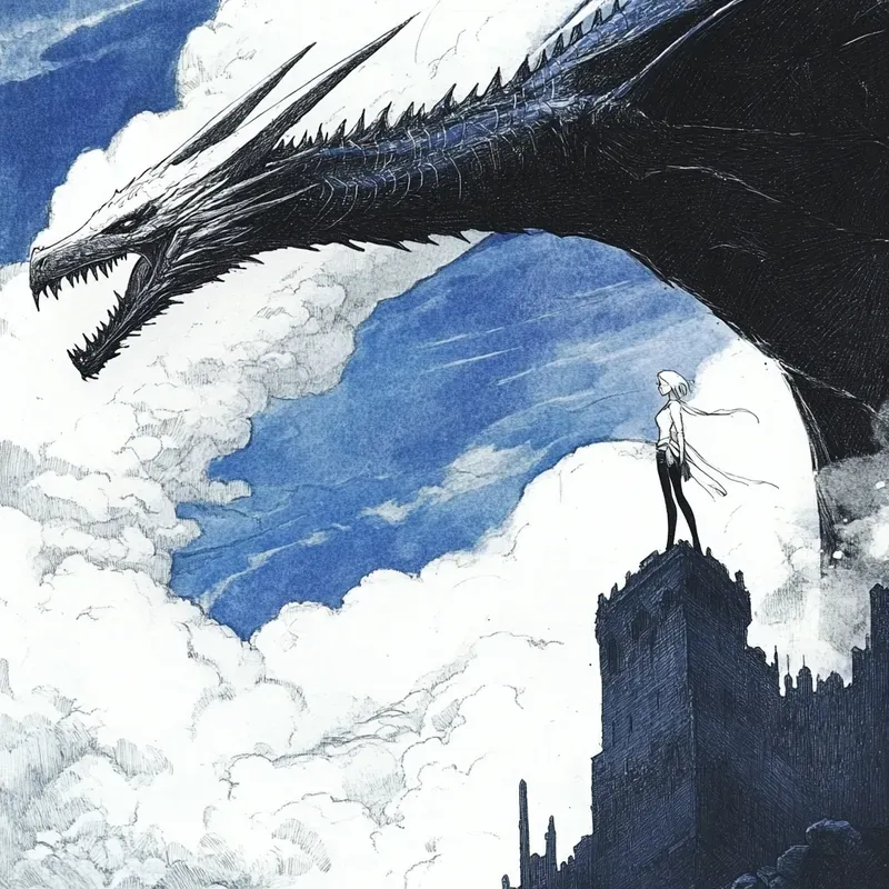 Retro Isekai Fantasy Anime Art