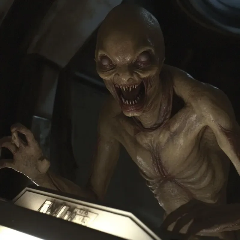 Space Horror Retro Footages