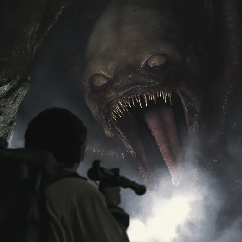 Space Horror Retro Footages