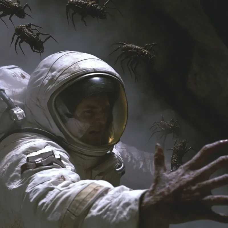 Space Horror Retro Footages