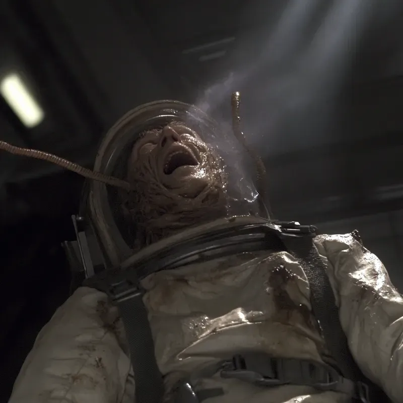 Space Horror Retro Footages