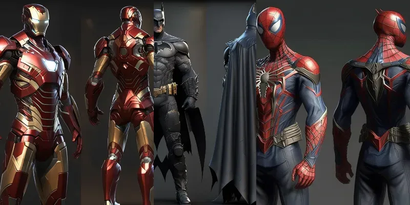 Superhero Costume Designs generated by undefined