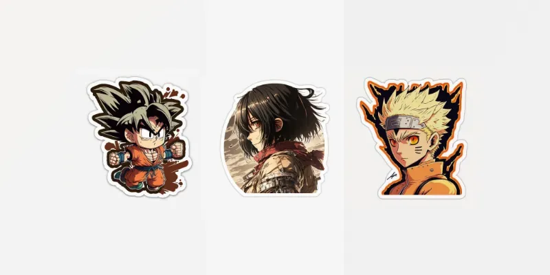 Anime Heroes Stickers generated by undefined