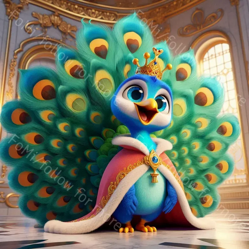 Whimsical Pixar Style Animal Characters