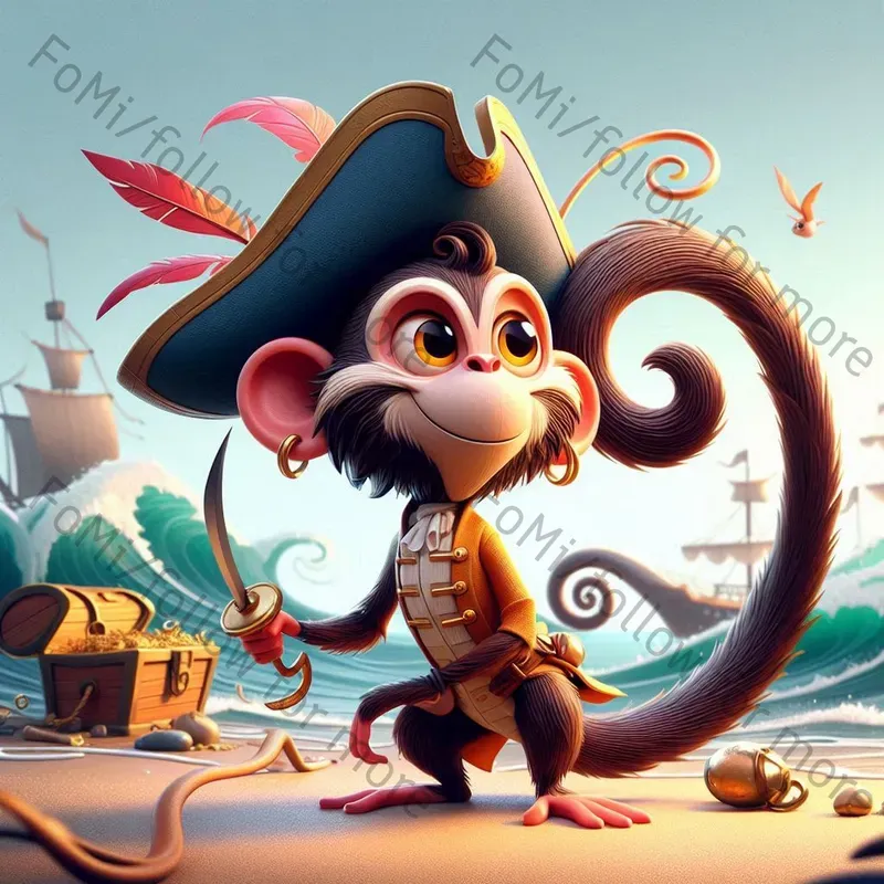 Whimsical Pixar Style Animal Characters