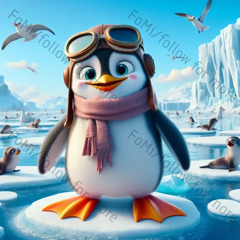 Whimsical Pixar Style Animal Characters