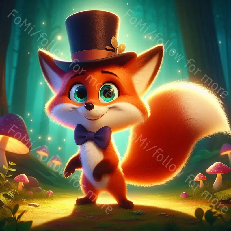 Whimsical Pixar Style Animal Characters