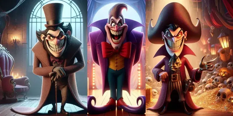 Pixar Villains With Quirky Twists generated by undefined