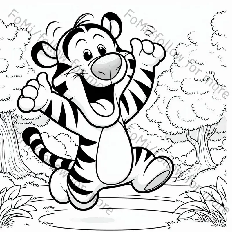 Cartoon Characters Coloring Pages