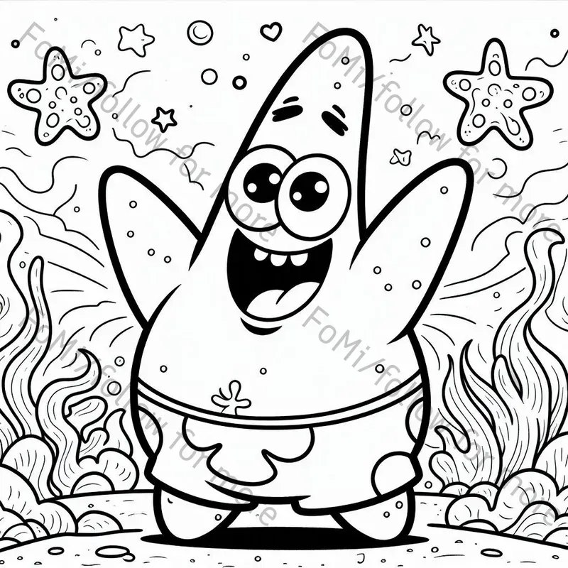 Cartoon Characters Coloring Pages