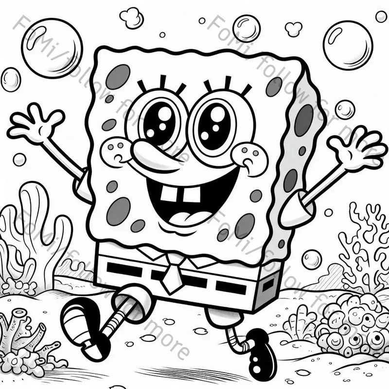Cartoon Characters Coloring Pages