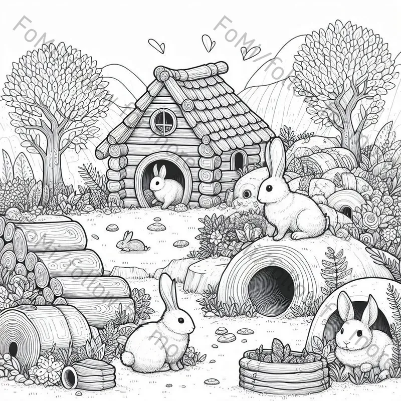 Miniature World Wonders Coloring Pages