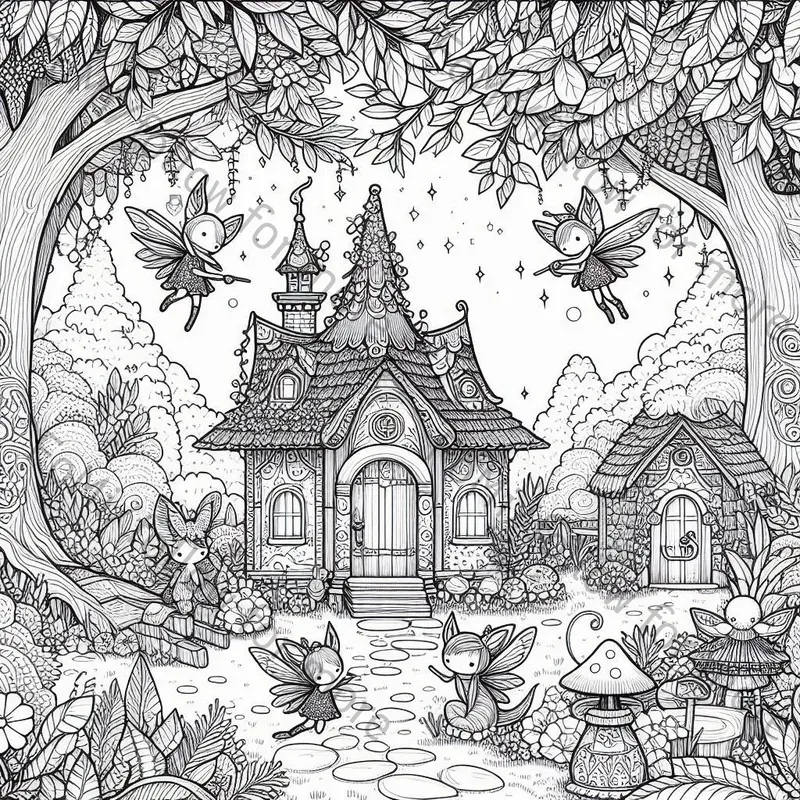 Miniature World Wonders Coloring Pages