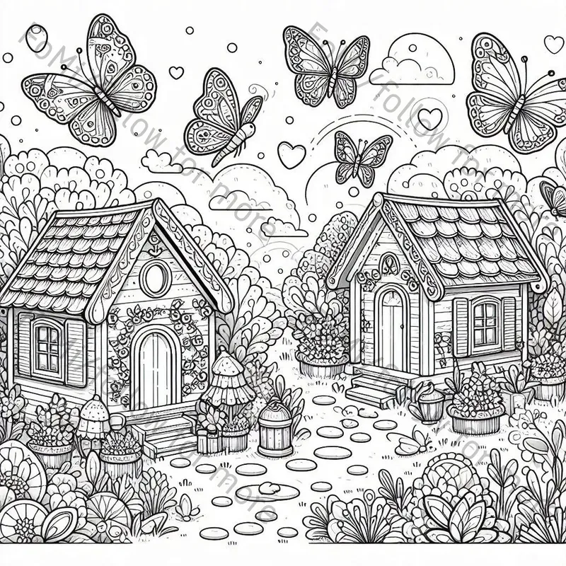 Miniature World Wonders Coloring Pages