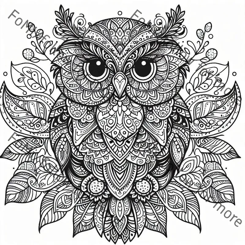 Mandala Animal Coloring Pages