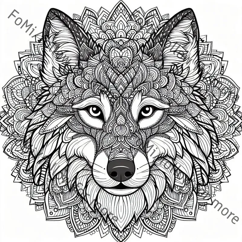 Mandala Animal Coloring Pages