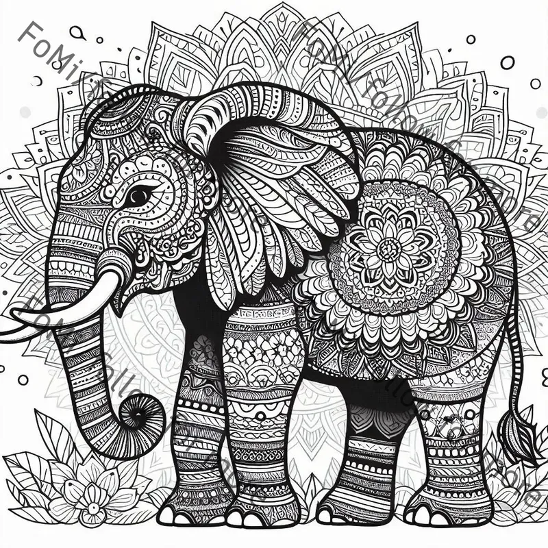 Mandala Animal Coloring Pages