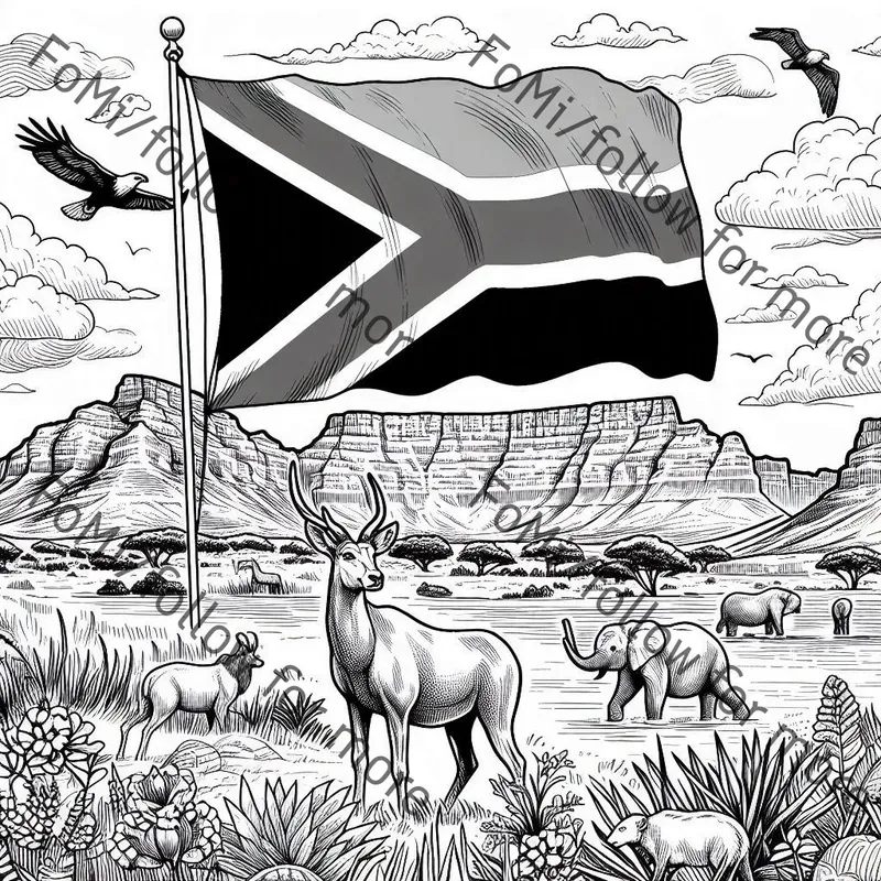Flags And Culture Coloring Pages