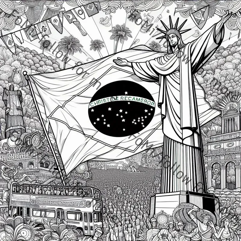 Flags And Culture Coloring Pages