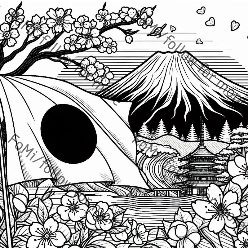 Flags And Culture Coloring Pages