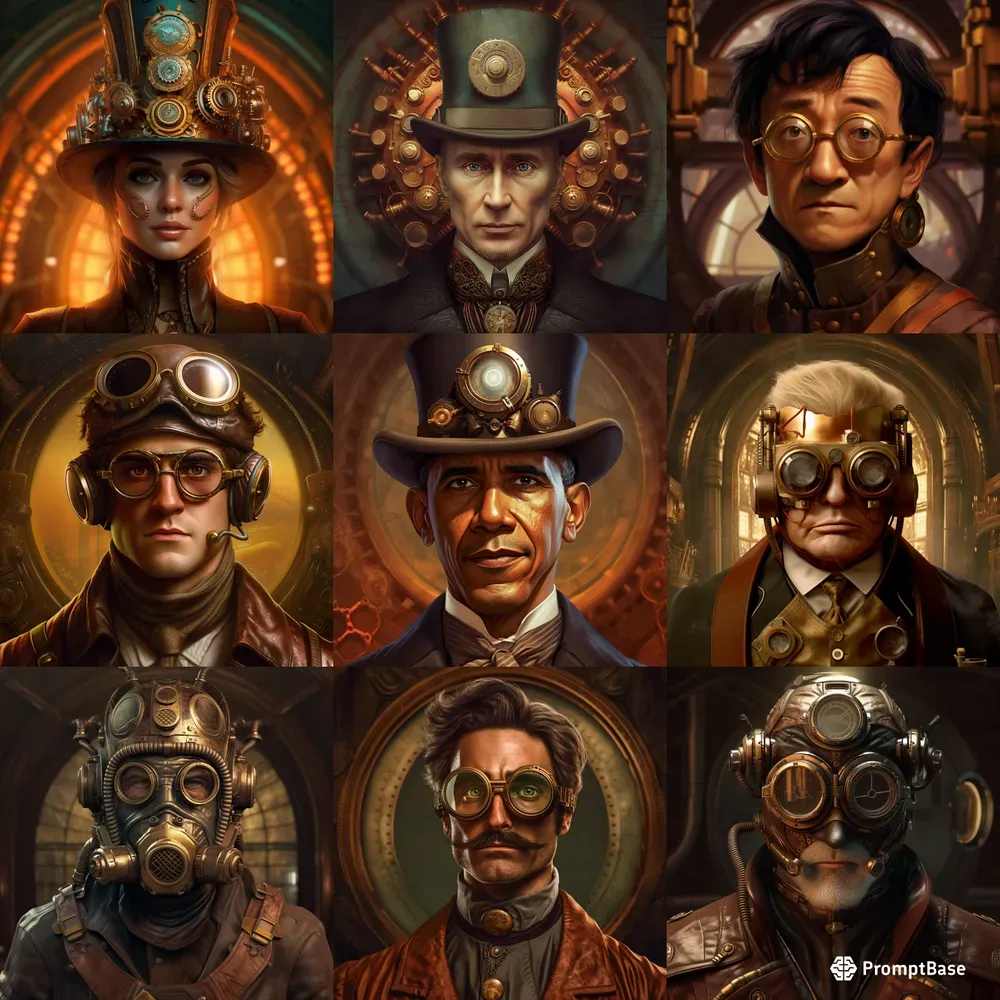 Steampunk Face Avatars