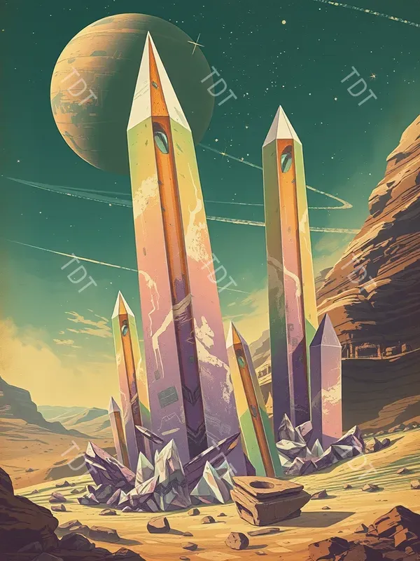 Vintage Scifi Book Cover Art