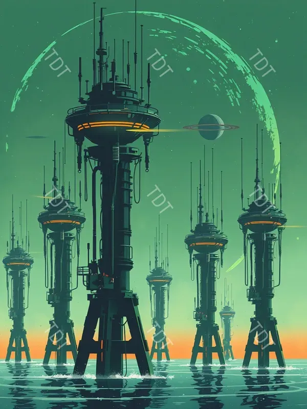 Vintage Scifi Book Cover Art