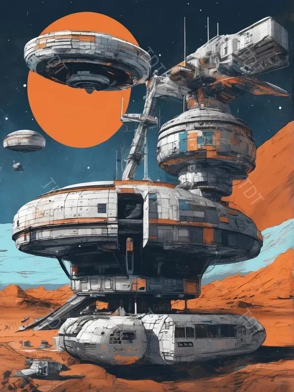 Retro Scifi Illustrations