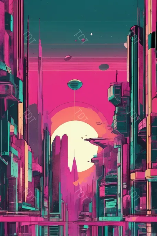 Retro Scifi Illustrations