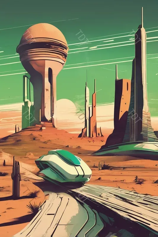 Retro Scifi Illustrations