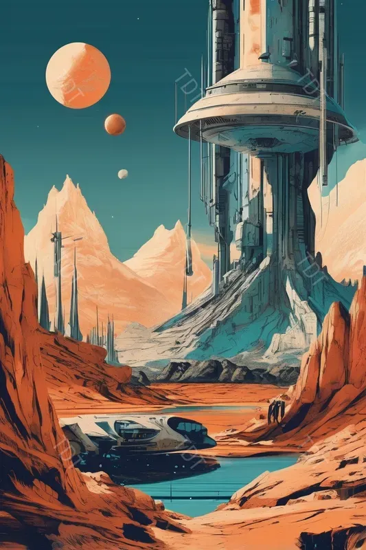 Retro Scifi Illustrations