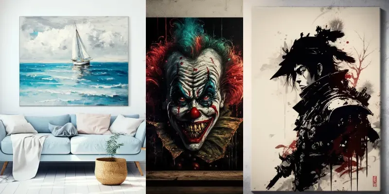 Canvas Paintings generated by undefined