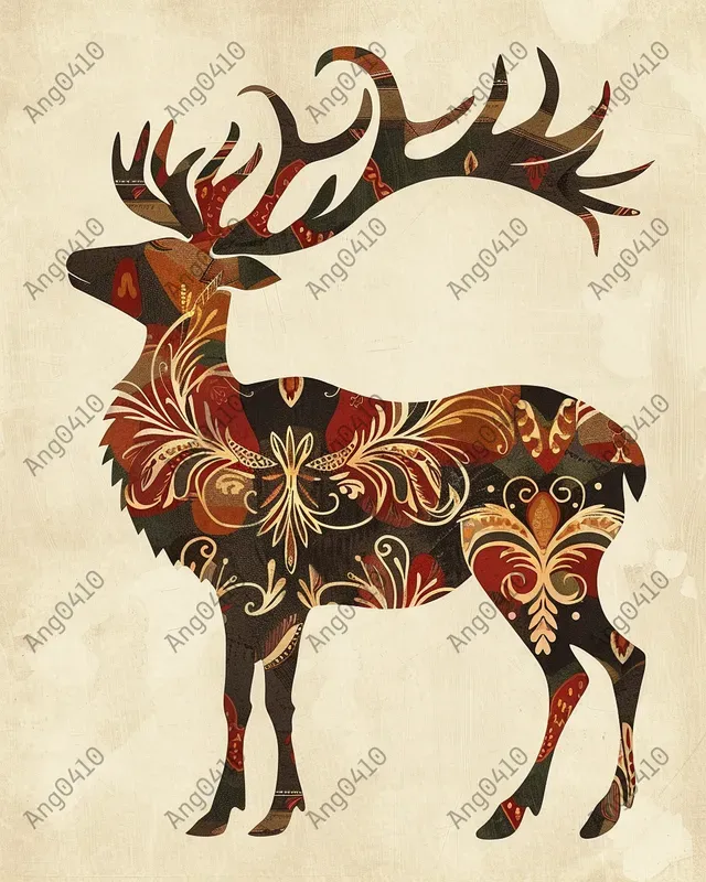 Scandinavian Folk Art Based On Animals