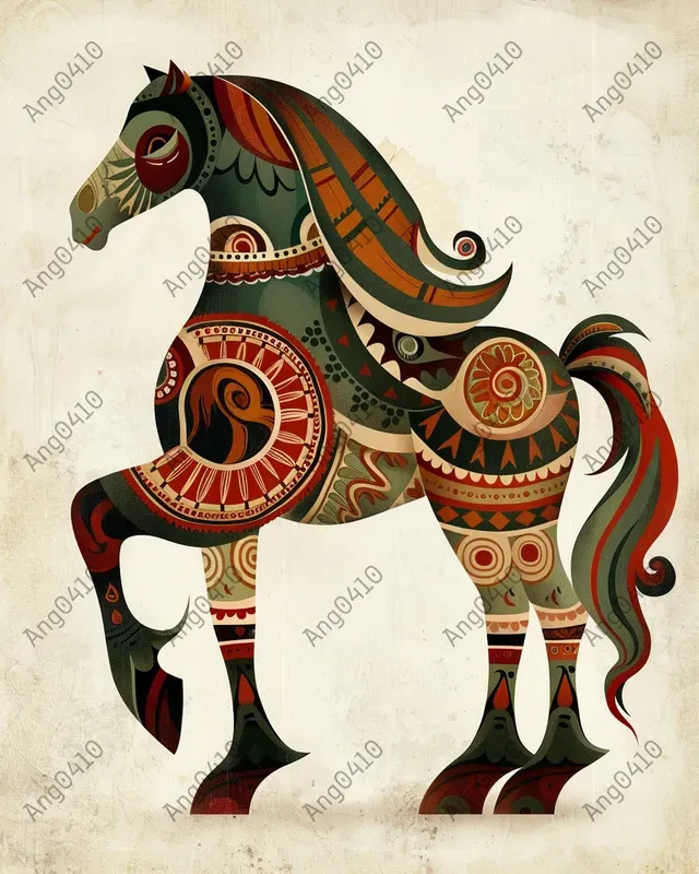 Scandinavian Folk Art Based On Animals