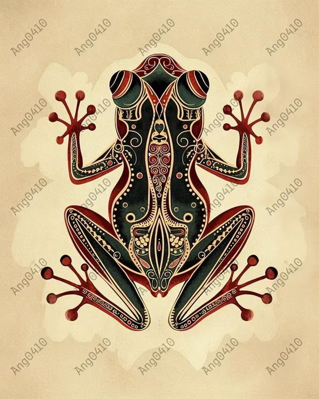 Scandinavian Folk Art Based On Animals